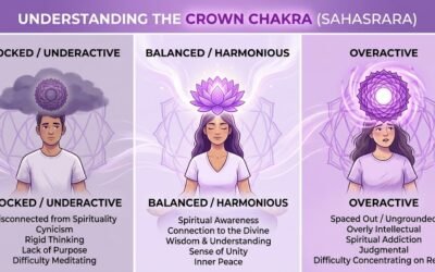 The Crown Chakra: Understanding Blocked, Underactive, and Overactive Patterns